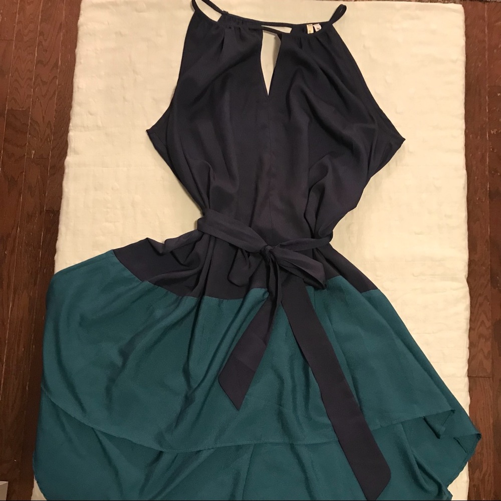 Mi am mi brand - Blue and Teal - Breezy HiLo Dress